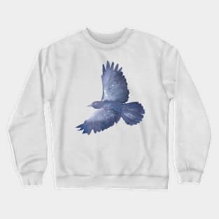 Crow, watercolor painting Crewneck Sweatshirt